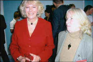 CASH founder Christine Callund with Mrs Parker Bowles