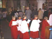 Flags  paraded in Holy Trinity