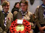 the Scouts' wreath