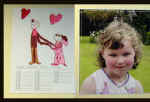 Ella and her grandparents on Valentine's Day