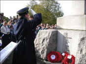 Frontiersmen salute their fallen comrades