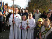 Richard Bamfield carried the cross