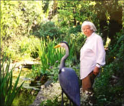 Reca in her beautiful garden