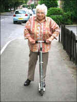 Reca McGibbon on Jay's scooter.JPG  here is the photo of Reca taken last Spring (2006)  -  an excellent example of Reca enjoying life to the full even in her nineties. Cheryl Brickell